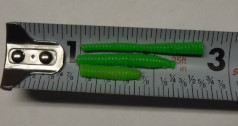 floating trout worms on tape measure