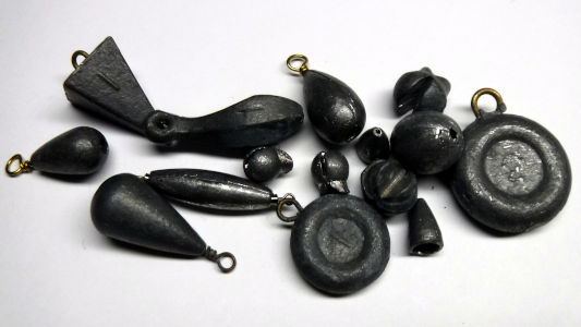 photo of various sinkers and weights